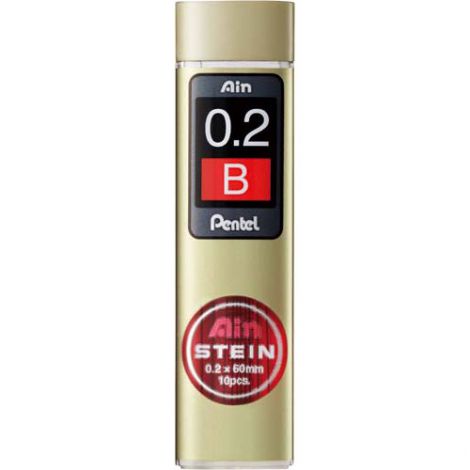 Grafity do ołówków automatycznych Pentel AinStein B 0.2mm, 10szt